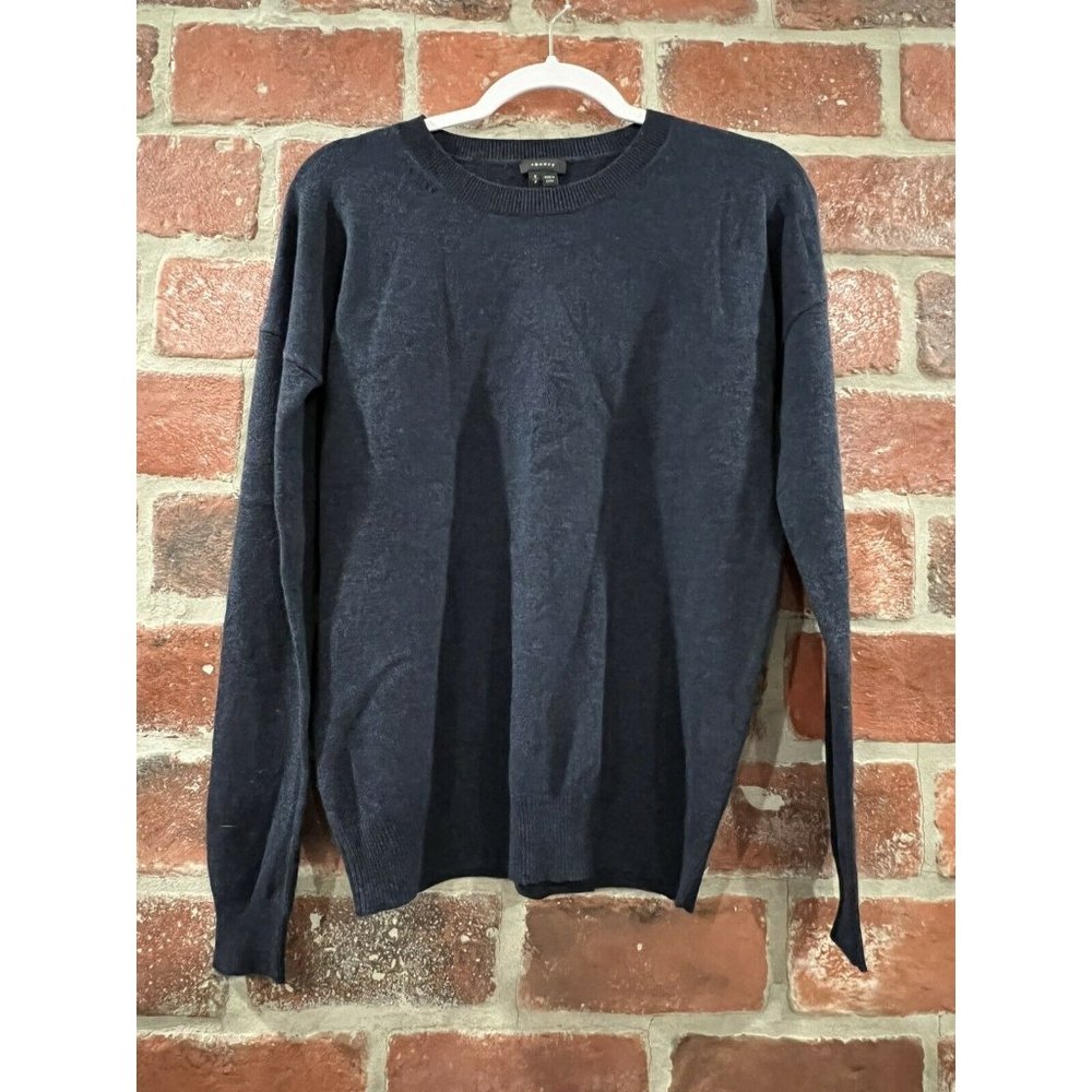 Theory %100 Pure Cashmere Crew Sweater Navy Mens Size Small $300